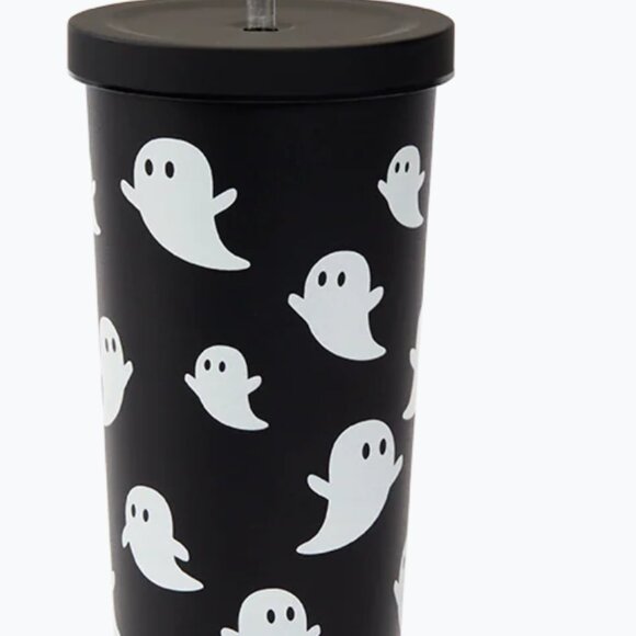 24oz Stainless Steel Ghost Straw Tumbler - Picture 1 of 2